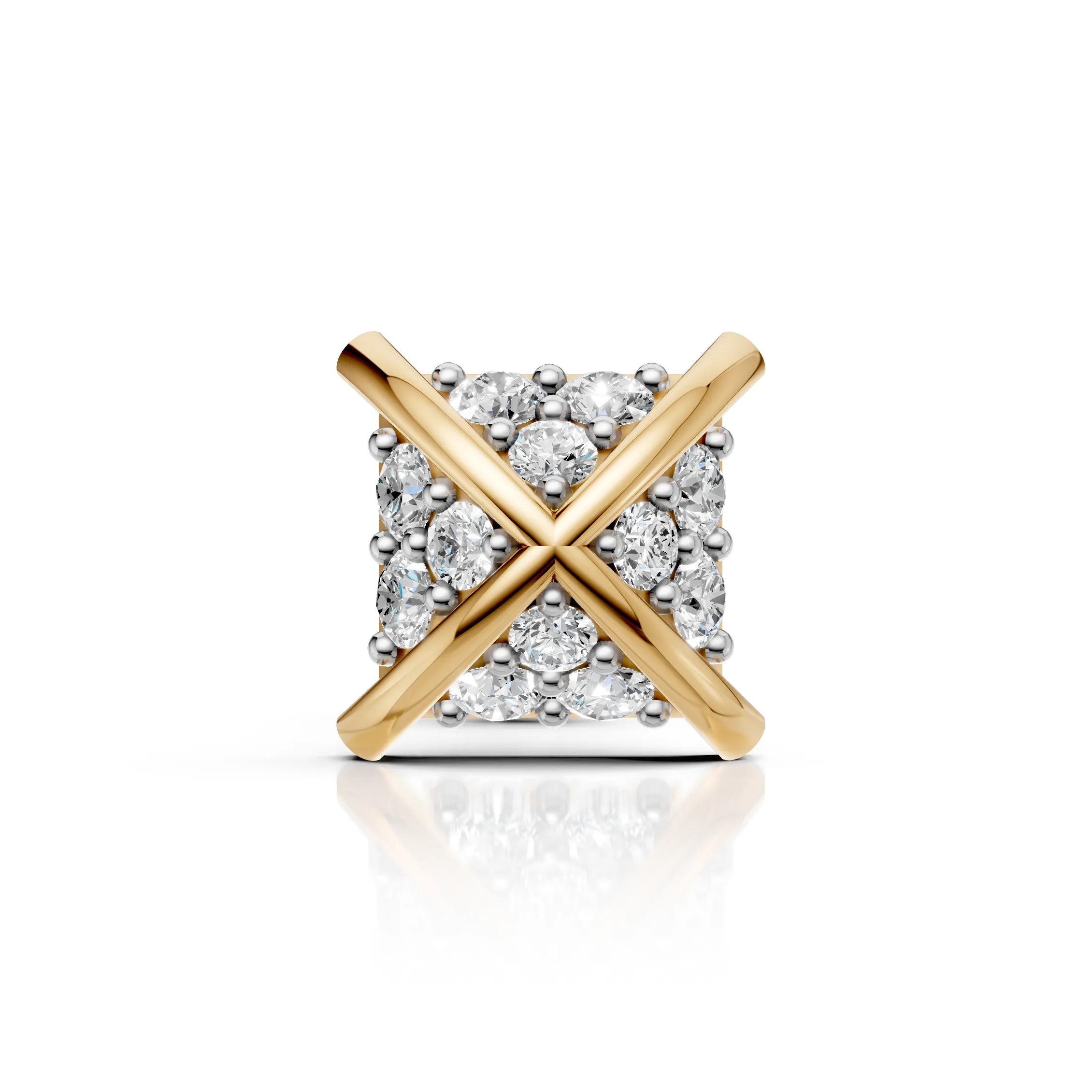 Diamond Criss Cross Square Design
